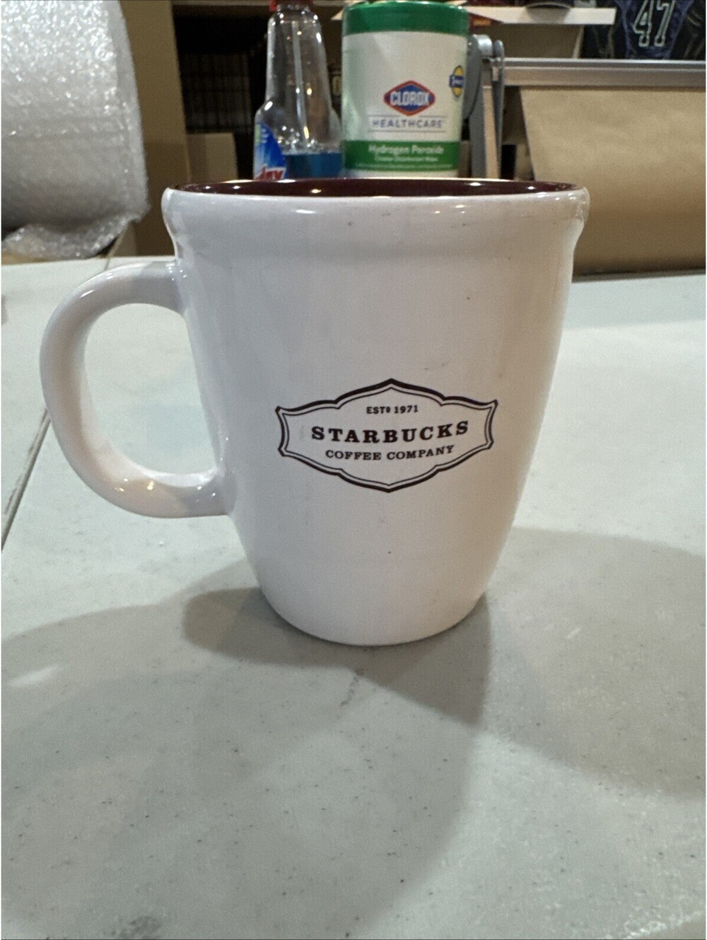 Starbucks 2006  White Ceramic Coffee Mug  Barista